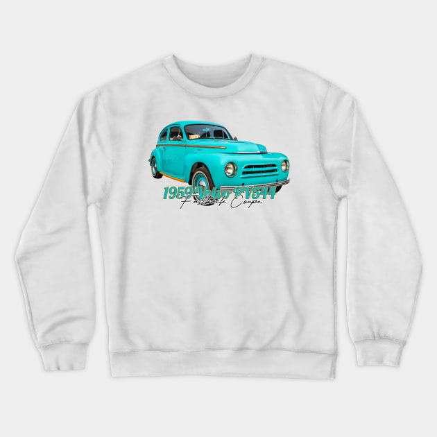 1959 Volvo PV544 Fastback Coupe Crewneck Sweatshirt by Gestalt Imagery